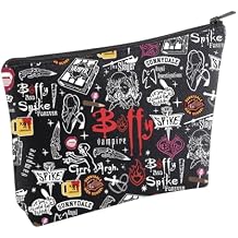 KUIYAI Vampire Merchandise Inspired Tote Bag Vampire Lovers Shoulder Bag 90s TV Show Gift Vampire Character Gift BufyVampireMupBlk