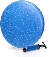 WIWAPLEX Wiggle Seat Wobble Cushion - Inflatable Balance Disc with Pump for Active Sitting, Core Strength in Classroom, Office & Home (Blue, Green, Pink)