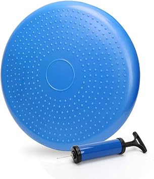 WIWAPLE Wiggle Seat, Inflatable Stability Balance Disc Wobble Cushion, Balance Disc Wiggle Seat, Flexible Seating Classroom with Free Air Pump Sensory Kids Office & Home & School