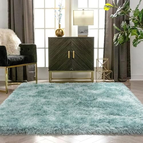 Image of Solid Fluffy Rugs and Carpet for Hall and Drawing Room 5x7 Feet M-5