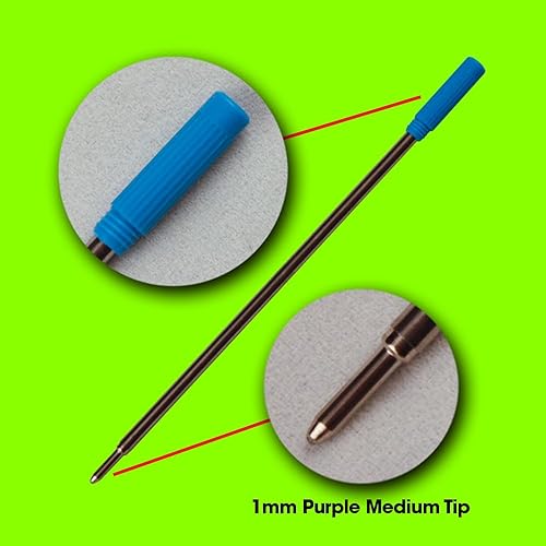 Miniatura 3 de Jaymo Repuesto para Cross 8511  Medidas 4.563 in  116 mm de largo  Recambio de bolígrafo  24 Azul