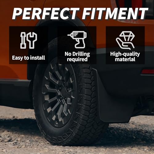 Image of Mud Flaps Splash Guards for Honda Passport 2026, Durable Mud Guards, No-Drill Installation, Protects Against Mud, Rocks, and Debris, 2026 Honda Passport Accessories (4PCS)