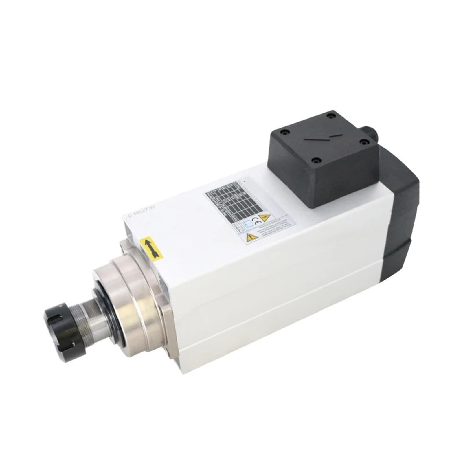 Spindle motor 6.0KW ER32 Square Air-Cooled Spindle Motor 220v 380v 18000rpm 300HZ For Router Milling Machine(6.0kw 380V)