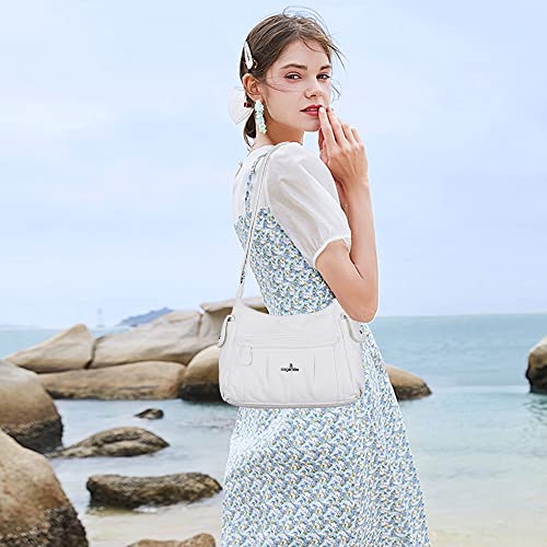 Image of Angel Kiss Crossbody Bags for Women, Ladies Shoulder Handbags and Purses Medium Faux Leather Pocketbooks | Ladies