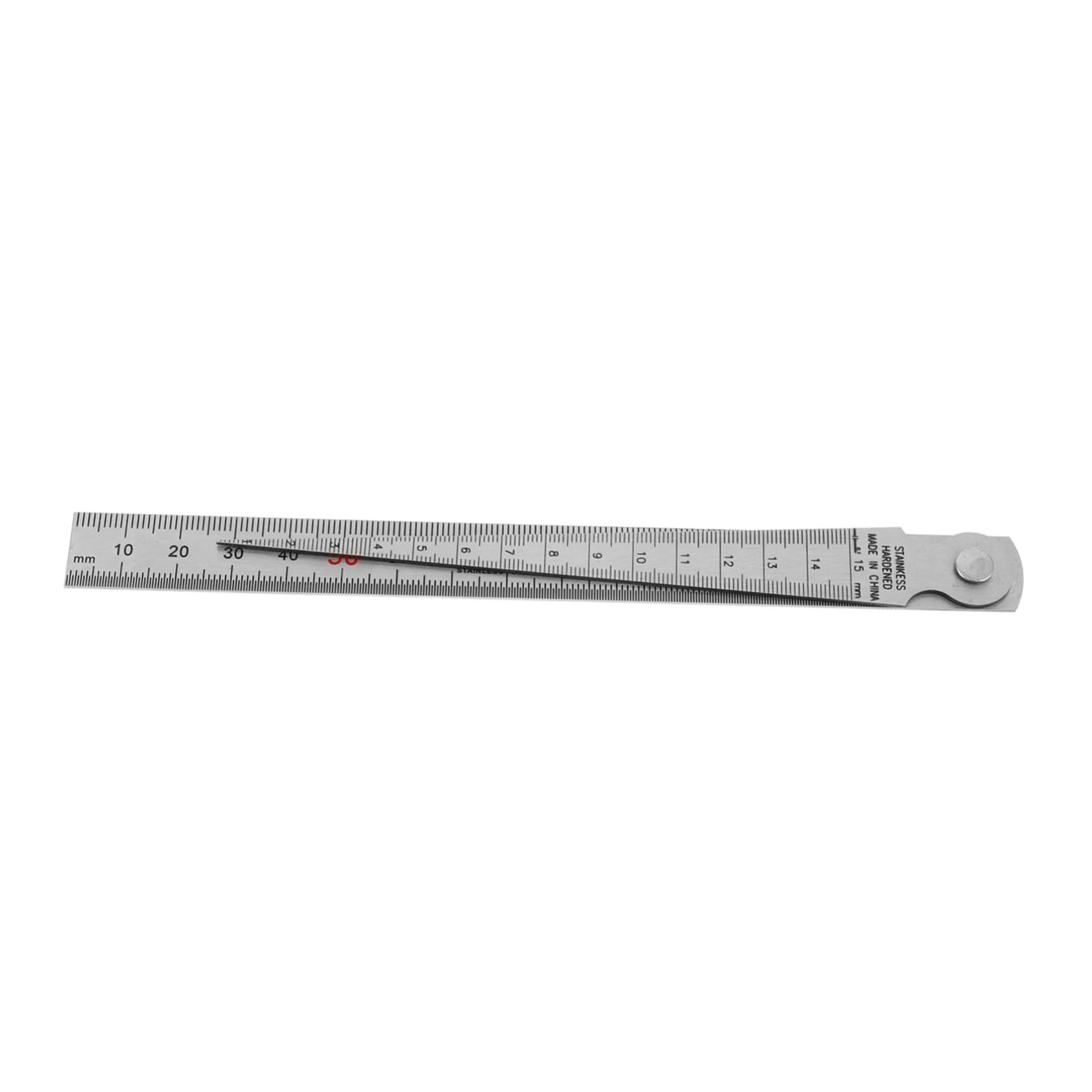 Cabilock Gap Measuring Tool Set: Stainless Steel Feeler Gauge Steel Ruler Mini Ruler for Width and Thickness