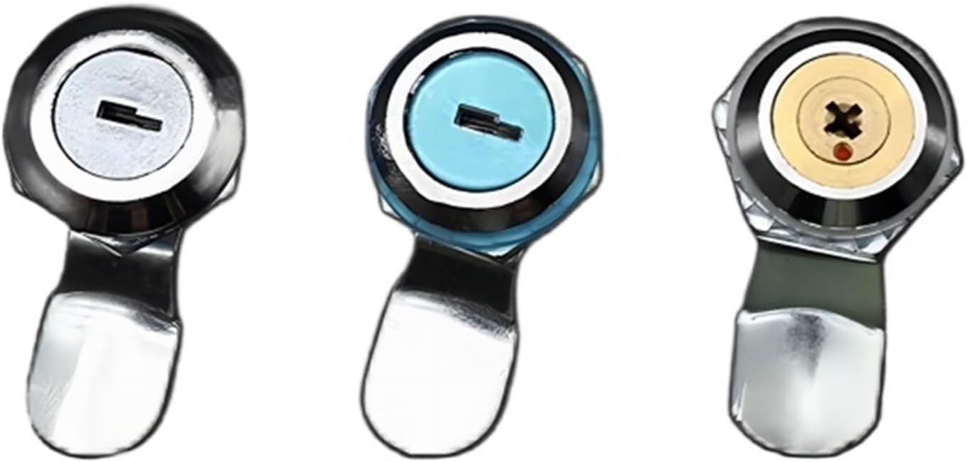 Cylindrical Lock Iron Water Electric Meter Box Tongue Locks MS403 Small Circular 18m Distribution Cabinet 1Pcs(Half Iron)