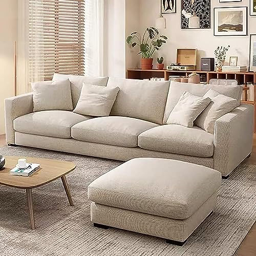 Image of ZAM ZAM Poppins Modern Couch Simple Sofa Minimalist Special Down White Sofa Designs Sofa Set Furniture Living Room