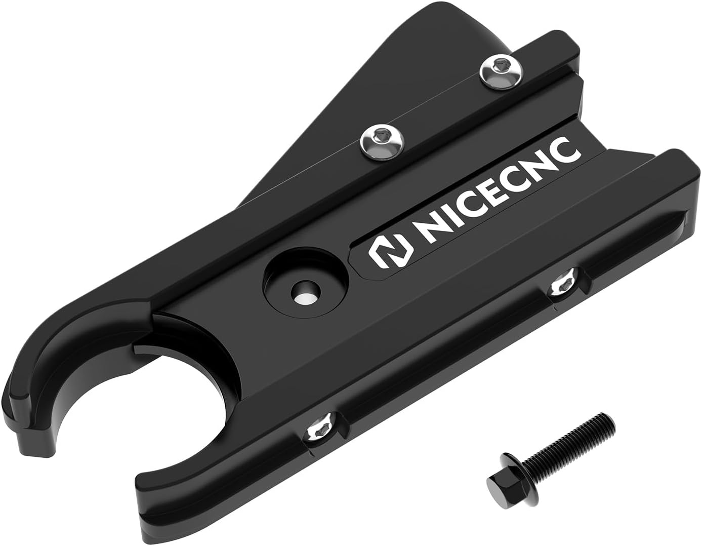 NICECNC Chain Guide, Black Aluminum Chain Protector Slider Guide Compatible with Yamaha YFZ450R 2009-2026, YFZ450R SE 2009-2026, YFZ450X 2010-2011, Black