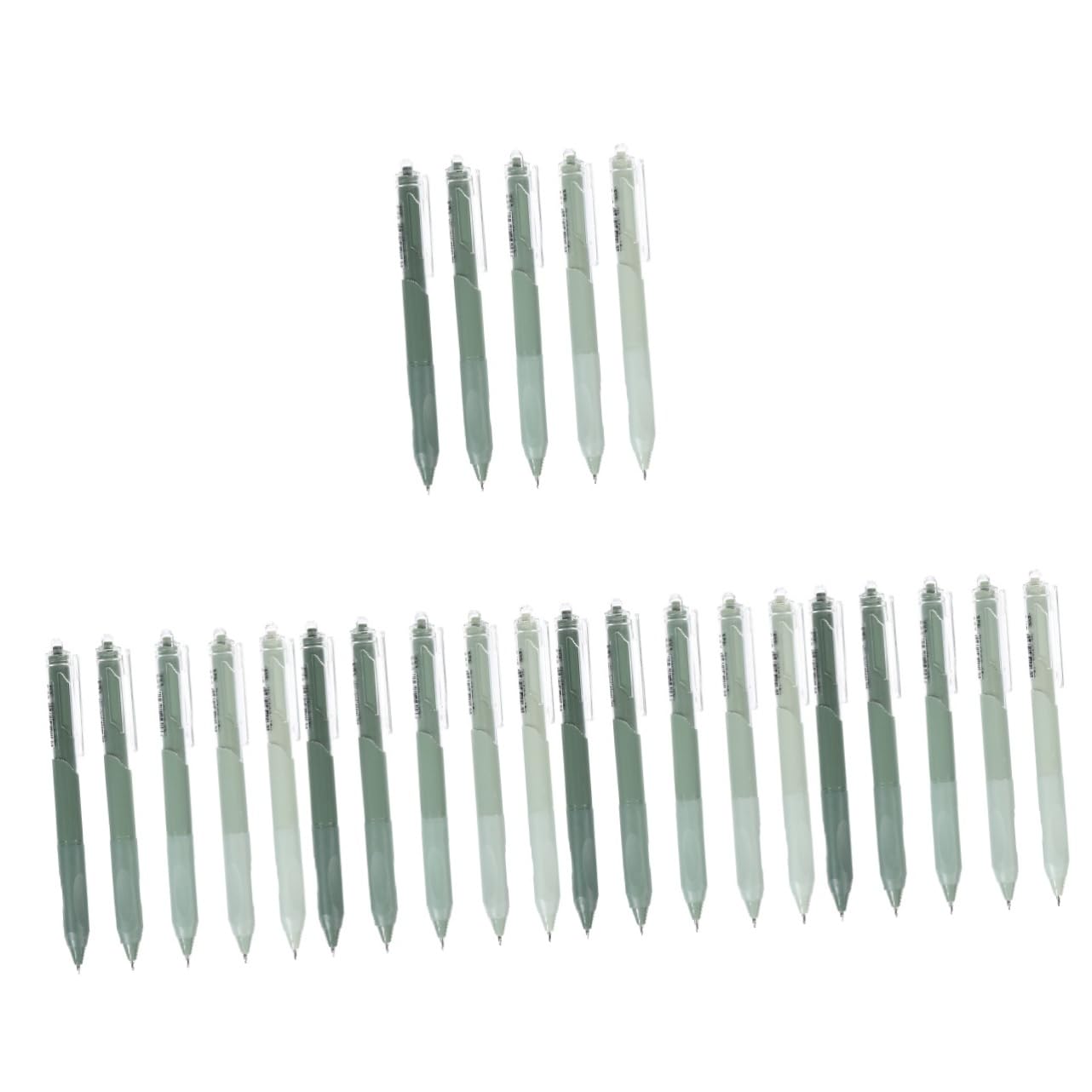 Uonlytech 5 Ensembles Stylo Gel À Encre Gel Lisse Coloré Pour Enfants Fournitures De Papeterie Fournitures Scolaires Plastique Vert 5 pièces * 5