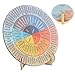 Feelings Wheel Office Desk Decor Emotions Double Sided Mental Health Office Emotions Chart with Stand for School Counselor, Counseling Therapist