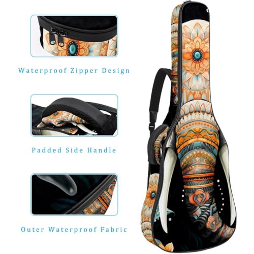 Sac pour guitare grand étui étanche éponge multicolore