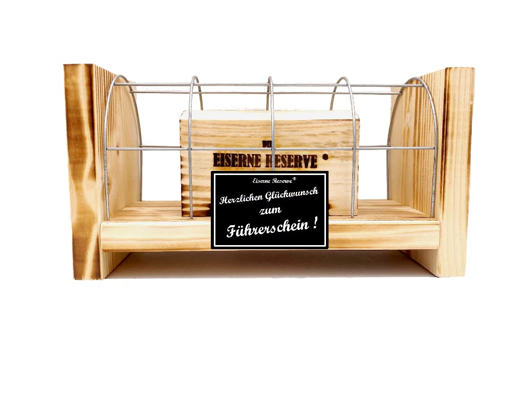 Führerschein Geld Geschenk - Eiserne Reserve Gitterbox Geldgeschenk - Geschenkidee Geldgeschenk Geld verschenken verpacken - -s- Herzl. Glückw. zum Führerschein