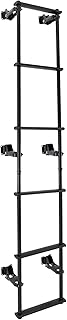 RecPro RV Toy Hauler Low Profile Universal 76.5" Collapsible Ladder with Hinges (Black)