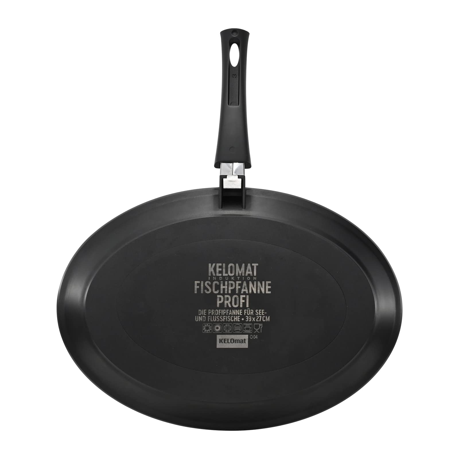 Kelomat, 3533-336, professionele vispan 39 x 27 cm, Kelomat inductie, LBH 39 x 27 x 4 cm, gewicht 1,31 kg