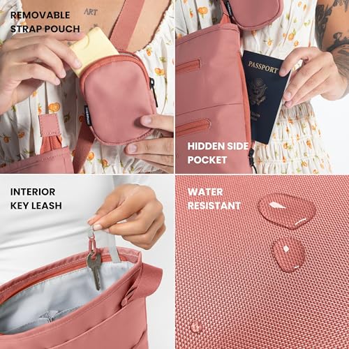 Image of Sherpani Sadie, Nylon Crossbody Bag, Lightweight Shoulder Bag, Travel Cross Body, Crossbody Purse, RFID Protection, Removable Coin Purse, Travel Gift (Desert)