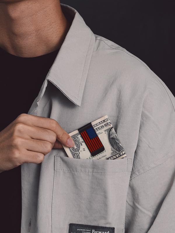 Bandmax Money Clip for Men, Stainless Steel Slim Wallet Cash Credit Card Holder Customizable Fashion Cash Clips Slim Pocket Wallet Gift for Father Husband Friend3