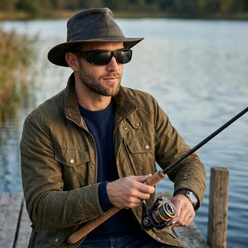 Image of IGnaef Polarized Fit Over Sunglasses for Men UV Protection, Wrap Around Shades for Fishing Driving
