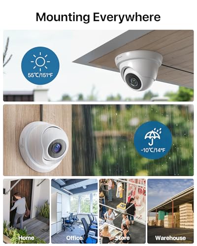 Image of Loocam Security Camera System with DVR H.265+ 8CH, 1TB Hard Drive | 2MP 1920TVL Wired CCTV Cameras 8pcs, AI Human Vehicle Detection, 24 /7 Recording, Smart Playback, Remote Access, Email Alert
