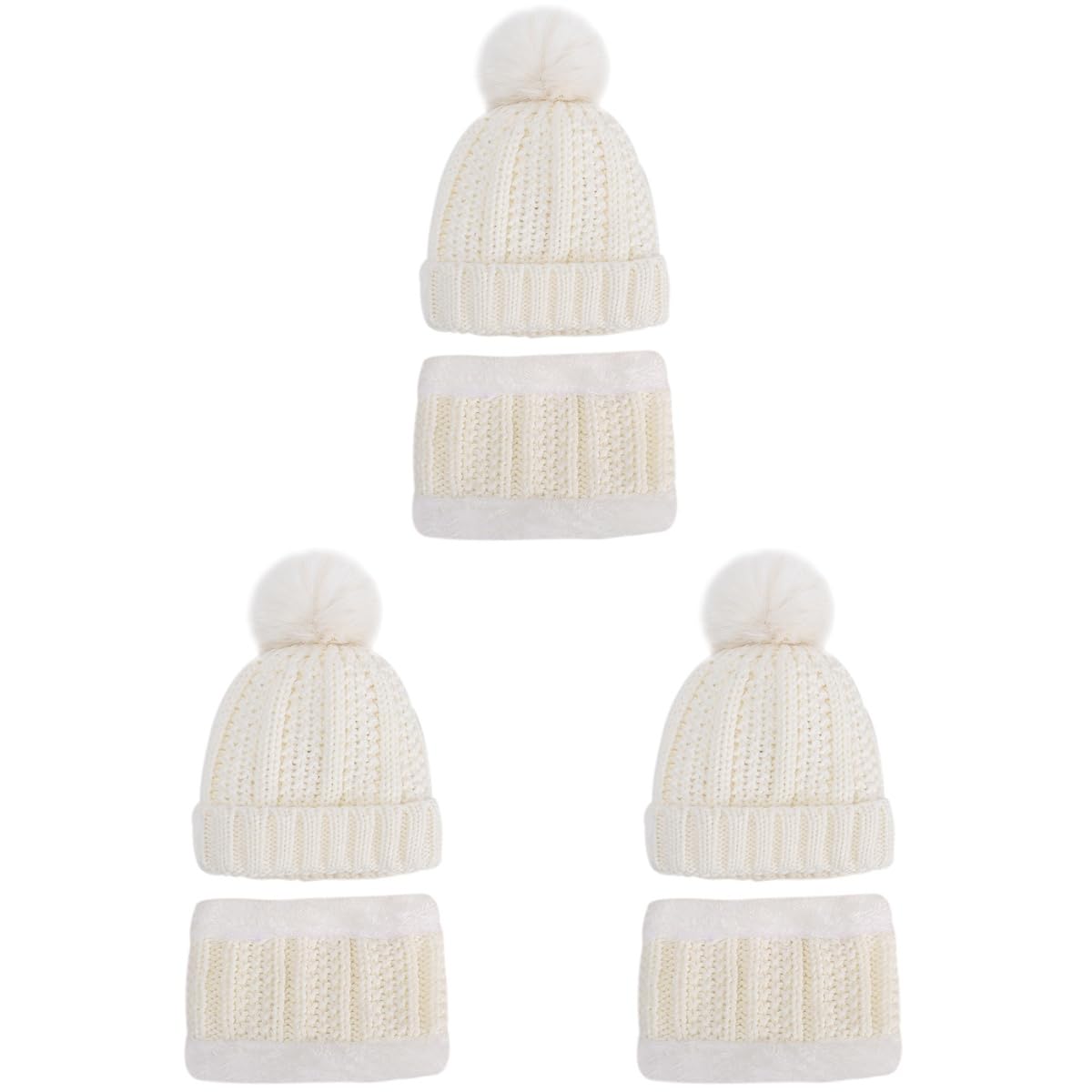 BESPORTBLE 3 Set di Cappelli Caldi Lavorati A Maglia per Cappelli Caldi per Neonati Invernali di Lana per per Piccoli per Neonati