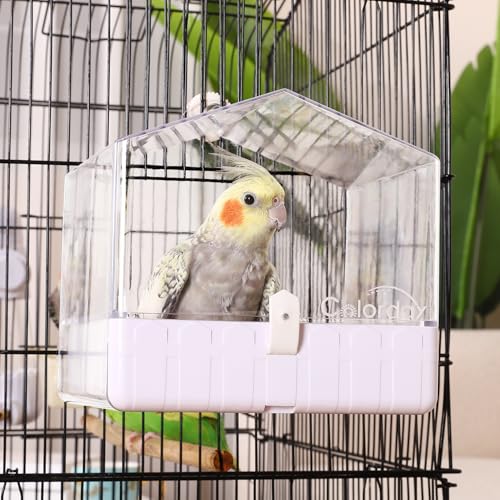Colorday Bird Bath for Cage, Parrot Bath for Small to