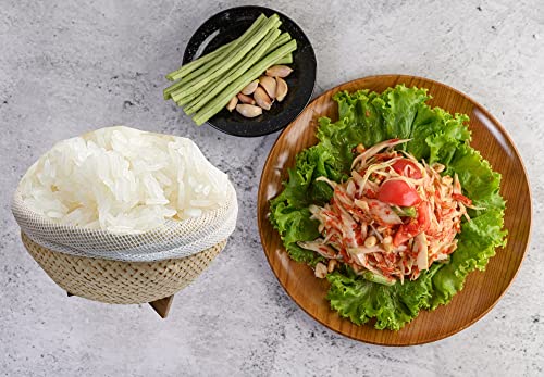 Heavens Tvcz Thai Rice Steamer Basket Bamboo Sticky Rice Cooker Steamer Bamboo Basket Thai Home Electric Cooker Pot Skimmer - Image 3