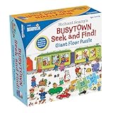 Richard Scarry Busytown Seek and Find Giant Floor Puzzle, Learn by Finding Hidden Items from Four Classic Scenes from Richard Scarry’s bestselling Busytown Books, for Ages 3+