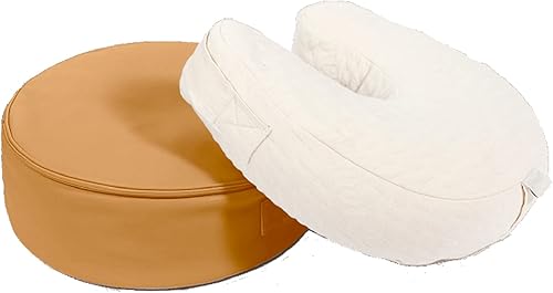 Ruggish Perch - Almohada de lactancia convertible de 17 x 7 pulgadas + funda para lactancia materna + alimentación con biberón + tiempo boca abajo +