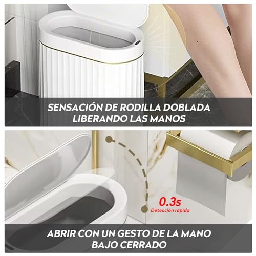 Mejores comprativas On-line Bote basura automático baño disponible en línea. 56 Imagen adicional