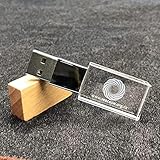 Personalized custom 3d Photo etched Engraving on Crystal USB Flash Driver Gift ( birthday gift, anni