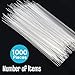 Reallnaive 1000 Pcs Glass Capillary Tube 100 mm Melting Point Tube Both Ends Open Glass Pipettes for TLC Spotting Lab Supplies, 0.3 ID and 0.5 mm OD