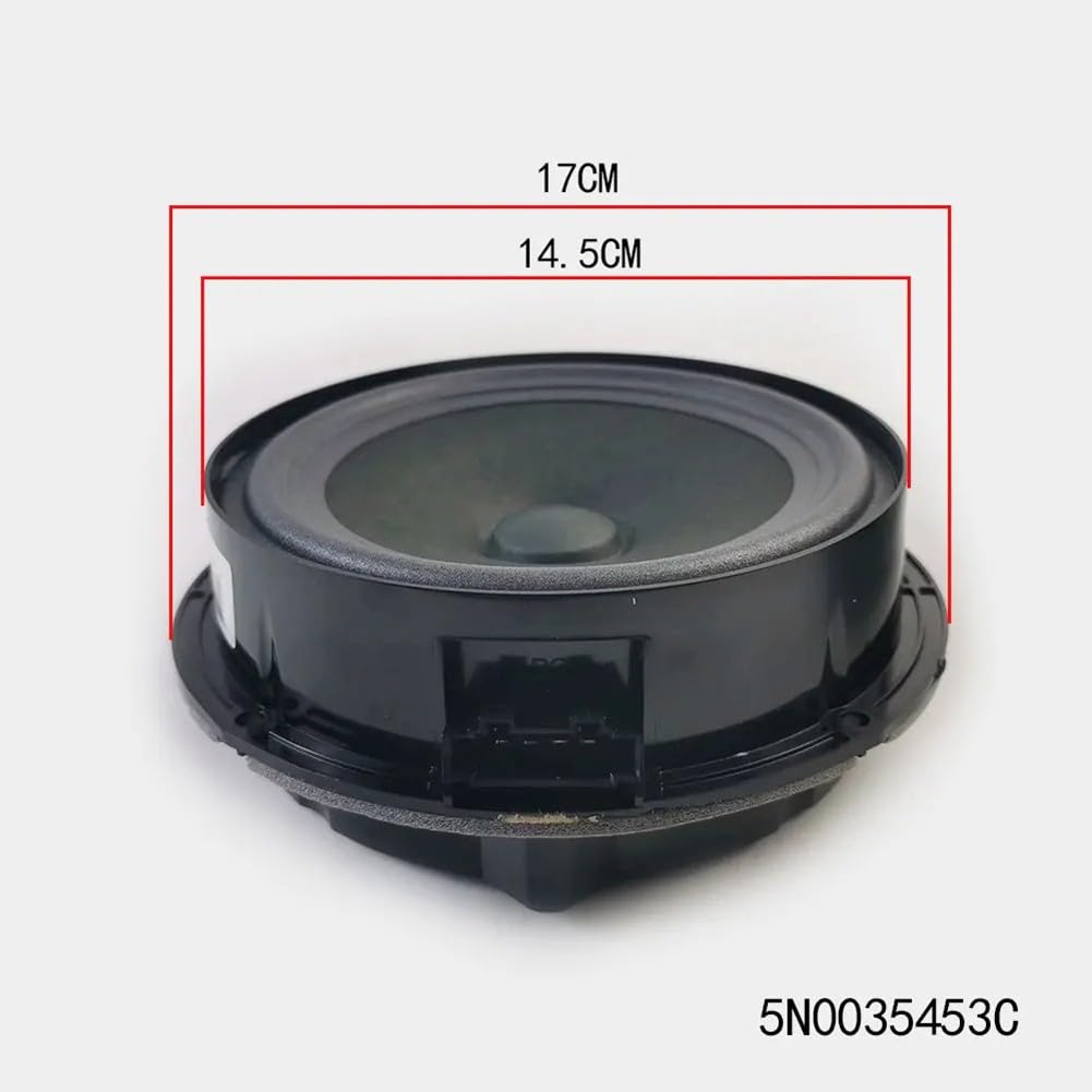 Woofer di ricambio per Volkswagen Tiguan 2009-2019 | Altoparlante anteriore posteriore con OEM 5N0035454B 5N0035453C | ABS nero