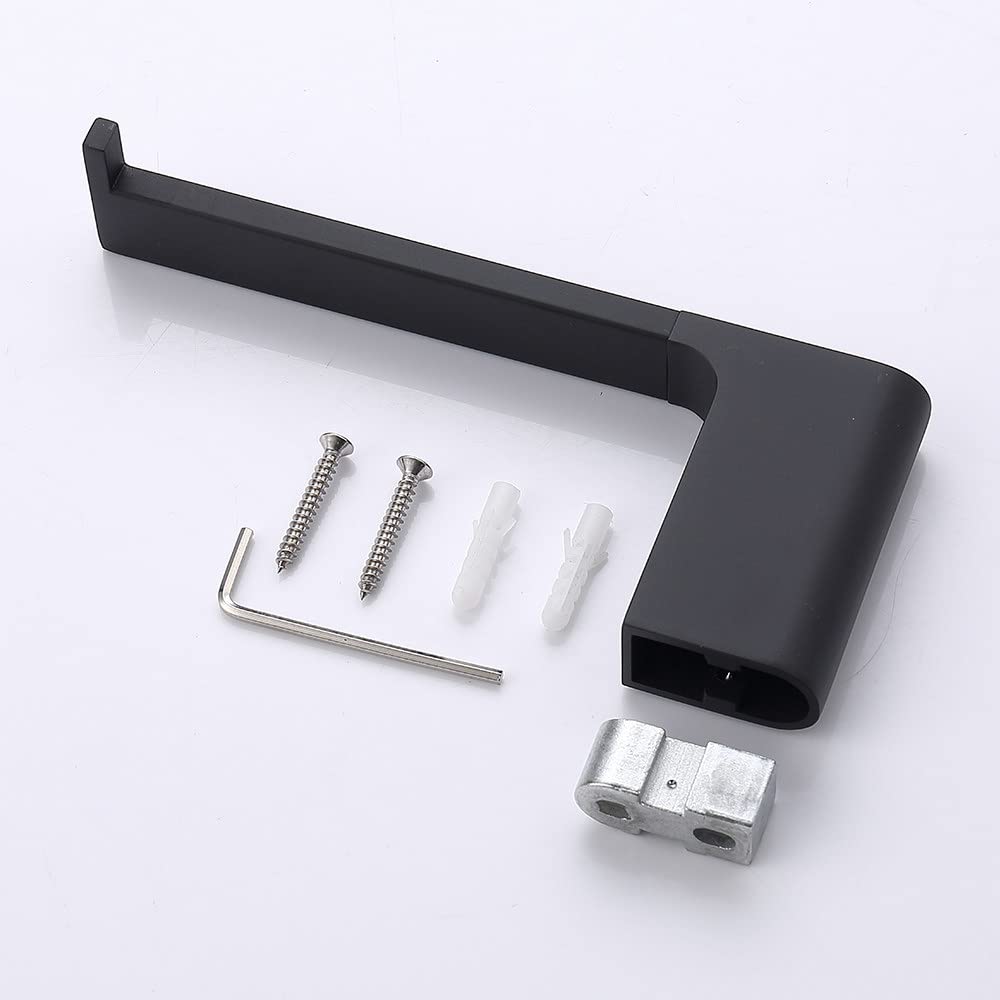 Portarrollos de Papel higiénico de Alta Resistencia Colgador de Rollos de Papel tisú de Acero Inoxidable Montaje en Pared Accesorios de baño WC,Mate Black,China