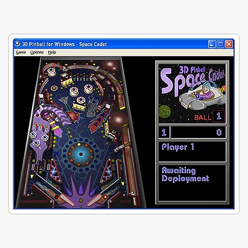 Image of 3D Pinball For Windows - Space Cadet Sticker Bumper Sticker Vinyl Decal 5 inch