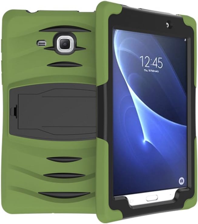 Tab A 7.0 Case for Samsung Galaxy SM T280/T285 - Full Body Shockproof Heavy Duty Armor Cover with Kickstand for Samsung Table 7" Case (Army Green)