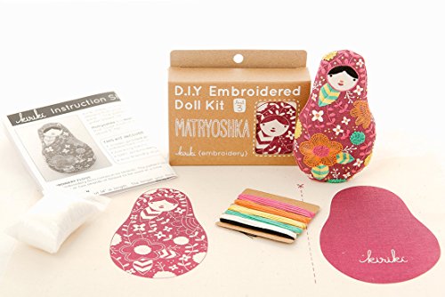Image of DIY Embroidery Doll Kit by Kiriki Press | 3 Skill Levels - Beginner to Advanced (Matryoshka - Level 3)