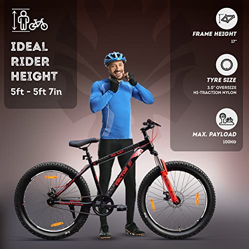 Image of Vector 91 Skullrider 26T Single Speed Hybrid Bike (Ideal for: 12+ Years, Brake: Disc)