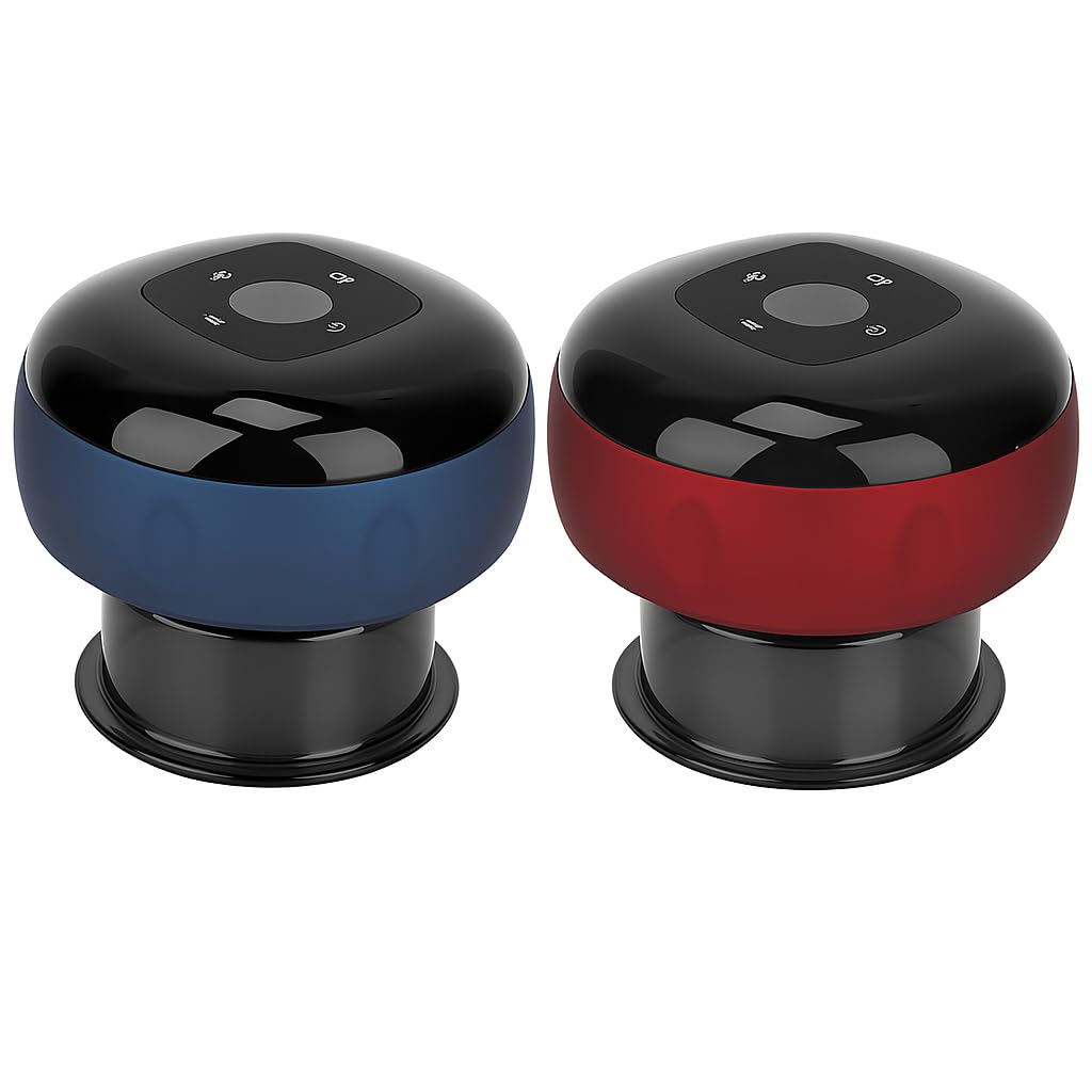 Fitto Electric Cupping Therapy Set, 6 Level Temperature Suction, Back Shoulder Neck, Gua Sha Board, 6 Gears,Assorted