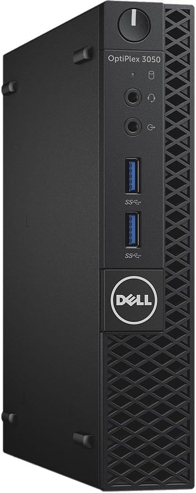 Dell Optiplex 3050 Mini Desktop Computer, Intel Core i3-7100, 8GB RAM, 256GB SSD, WiFi, Bluetooth, Tastiera QWERTY USA, Windows 11 Pro (Ricondizionato)