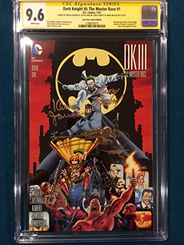 FRANK MILLER 4x SIGNED DK III The Master Race CGC 9.6 Andy Kubert Brian Azzarello Klaus Janson