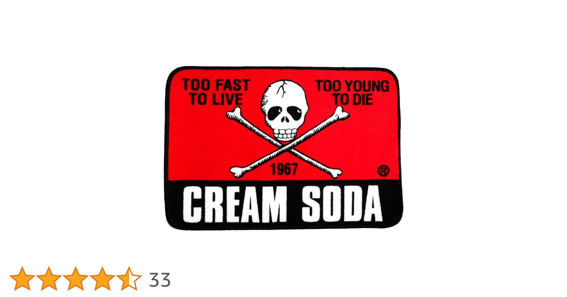 Amazon｜CREAM SODA 角ドクロ フロアマット マット ☆ クリーム