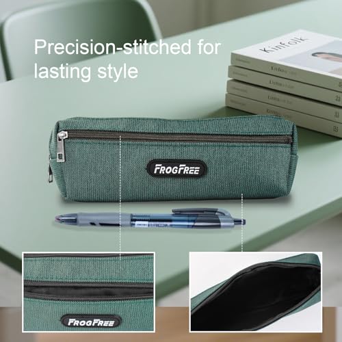 Image of Small Pencil Case - Zipper Pen Pouch for Students, Cute Pencil Bag Back To School Supplies