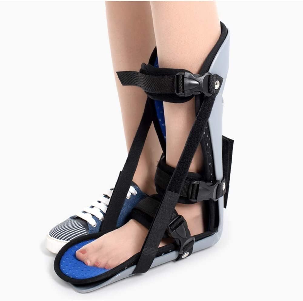 NAKEAH Ortesis de Tobillo y pie, Soporte Ajustable for Tobillo y pie, estabilizador for caída flácida del pie y Movimiento de dorsiflexión (Size : M)