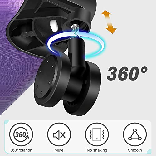 Carry On Luggage 22x14x9 Airline Approved, Hard Case Luggage Sets 2 Piece, PC+ABS Small Luggage Suitcase with TSA Lock & Spinner Wheels (14/20) - Purple3