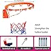 BABYCE Outdoor Basketball Hoop Steel Basketball Rim Net Set Wall Mounted Weather Resistant for Kid Diameter 45cm with 2 Basketball Nets