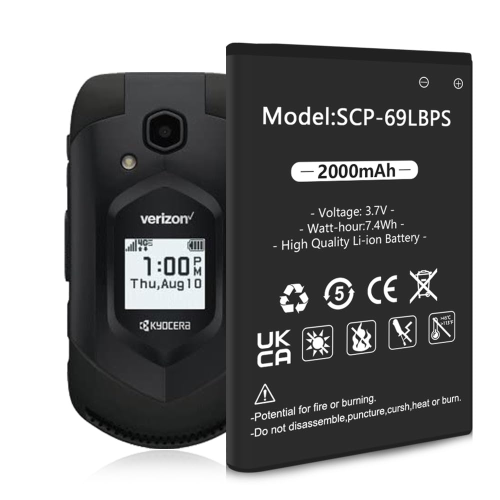Amazon.com: 2000mAh Kyocera SCP-63/9LBPS Battery, (Upgraded