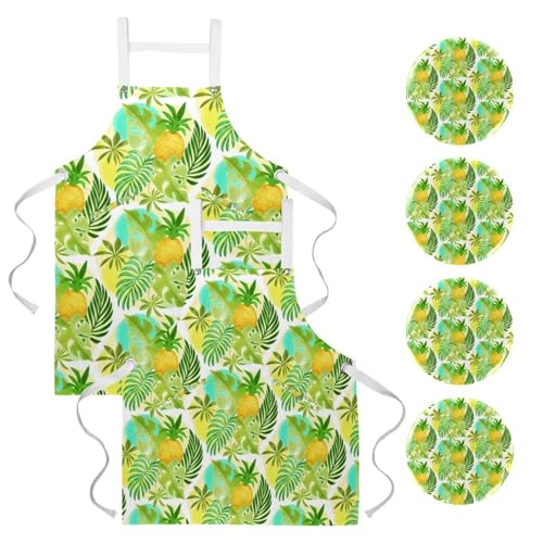 Tablier de cuisine pour nettoyage de la maison et restaurant lot de 2 pièces