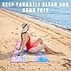 Queenshin Mikrofaser Strandtuch Strandhandtuch 2 Stück - Handtuch Strandlaken Badetuch Groß 150 x 75 cm, Super Saugfähig Sandfreie Schwimmhandtücher für Männer und Frauen Meerjungfrau Qualle