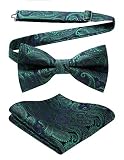 El paquete incluye: 1 * corbata de lazo pre-atada y 1 * bolsillo lateral,