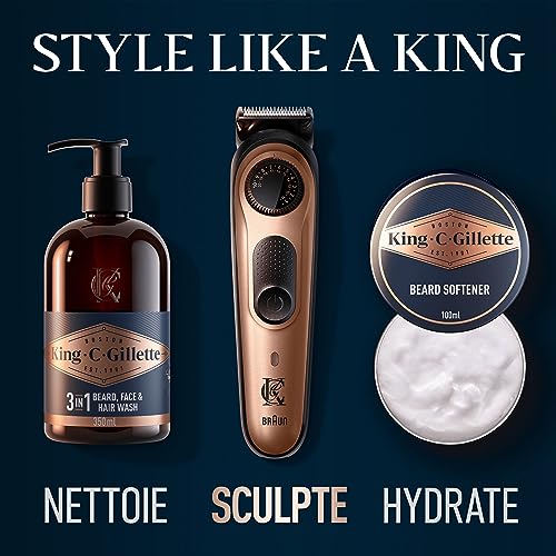 King C. Gillette Coffret Barbe pour Homme Tondeuse et Soin Beard Trimmer Pro - vue 6