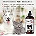 Wild Alaskan Salmon Oil for Dogs 16oz – Soft Shiny Coats, Dry Skin, Itching, Shedding & Allergies - Pure Natural Omega 3 Fish Oil for Dogs Liquid Pump - Multiple Benefits - Fish Oil Dogs Cats & Pets